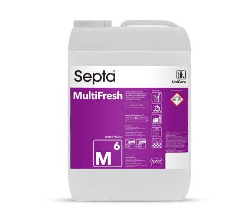 Szagsemlegesítő tisztító- és ápolószer minden vízálló felületre  SEPTA MULTIFRESH M6 10L (dinnyevirág)