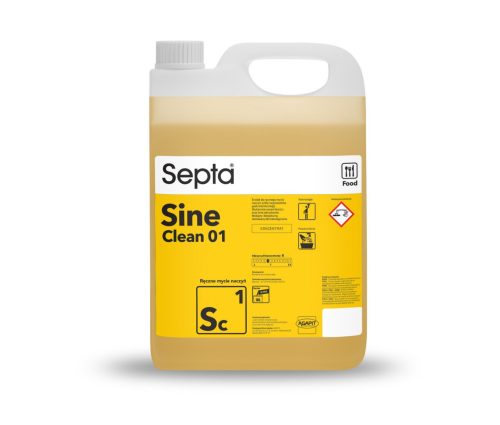 Folyadék edények, üvegek és vendéglátóipari berendezések kézi mosogatásához SEPTA SINE CLEAN 01 SC1 5L