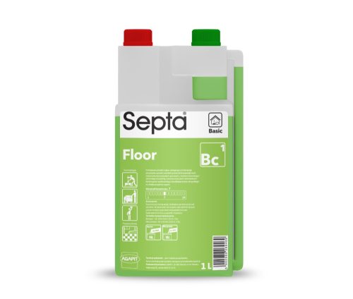 Semleges padlótisztító folyadék kézi és gépi napi takarításhoz önadagolóval SEPTA FLOOR BC1 1L SD