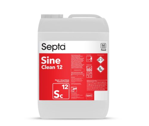 Élelmiszeripari tisztító és fertőtlenítő folyadék SEPTA SINE CLEAN 12 SC12 10L