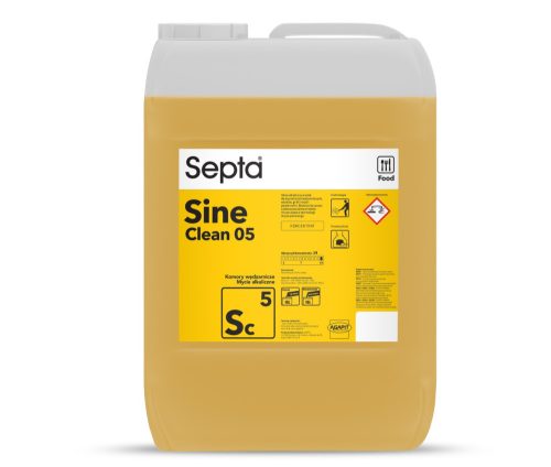 Erős lúgos folyadék dohányzókamrák, kocsik, rácsok és egyéb felületek tisztítására SEPTA SINE CLEAN 05 SC5 20L