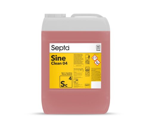 Kvaterner ammóniumsók alapú habos tisztító és fertőtlenítő készítmény SEPTA SINE CLEAN 04 SC4 20L