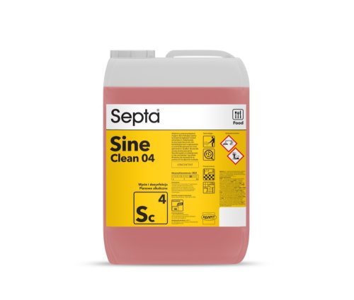 Kvaterner ammóniumsók alapú habos tisztító és fertőtlenítő készítmény SEPTA SINE CLEAN 04 SC4 10L