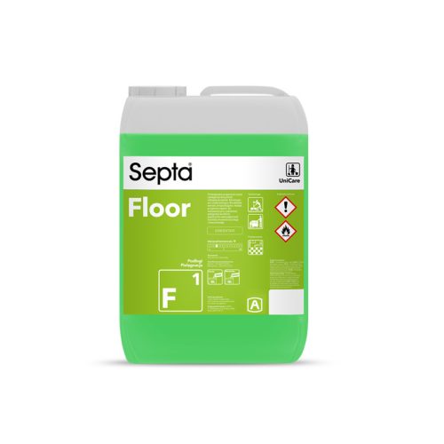 Professzionális készítmény minden típusú padló tisztításához és ápolásához kézi és gépi használatra SEPTA FLOOR F1 10L