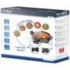 Floria Pizza serpenyő, elektromos- 36/38cm - 1500W - fekete - ZLN4957