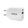 Tesla Power Charger T220, Kettős gyorstöltő 25 W PD 3,0/PPS (fehér szín)