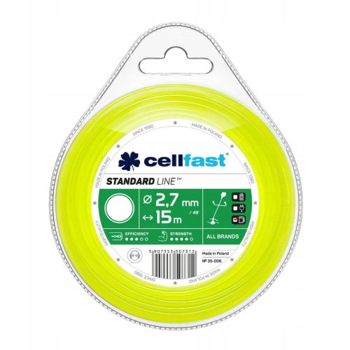 Cellfast STANDARD damil fűkaszákhoz - kerek profillal 2,7 mm x 15 m