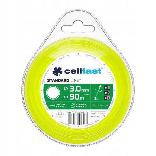 Cellfast STANDARD damil fűkaszákhoz - kerek profillal 3,0 mm x 90 m