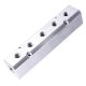 Aluminium levegő elosztó blokk pneumatikához 2x1/2" és 5x 1/4" Technic AC0071