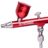 Modellező mini airbrush festékszóró 0,3 mm-es fúvókával B-130 Double Action Red mini