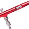 Modellező mini airbrush festékszóró 0,3 mm-es fúvókával B-130 Double Action Red mini