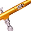 Modellező mini airbrush festékszóró 0,3 mm-es fúvókával B-130 Double Action GOLD mini