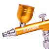 Modellező mini airbrush festékszóró 0,3 mm-es fúvókával B-130 Double Action GOLD mini