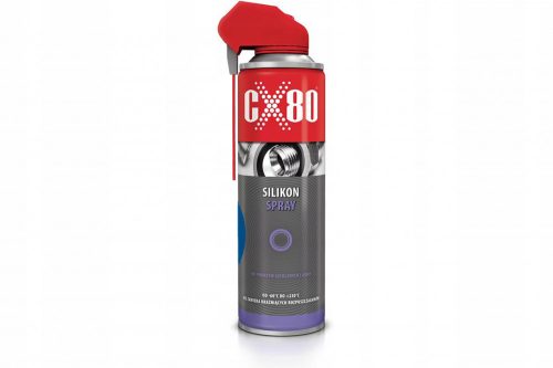 CX-80 Szilikon spray-szilikon zsír  500ml  gumi- és tömítésápoló, biztonsági övek karbantartásához is használható (PZH tanúsítvánnyal rendelkezik)