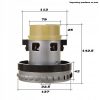 1400W motor turbina a Karcher WD3 MV3 3.200 SE 4001 SE 4002-hez (King Clean DW-Pc52 183064 helyettesítő