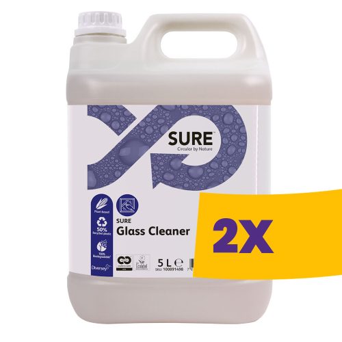 Sure Glass Cleaner Használatra kész ablaktisztítószer 5L (Karton - 2 db)