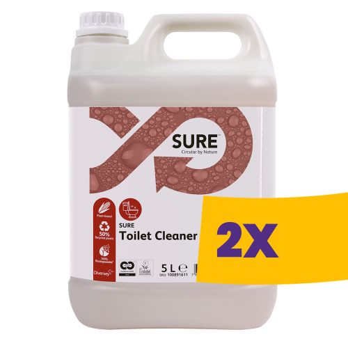 Sure Toilet Cleaner Toalett tisztítószer 5L (Karton - 2 db)