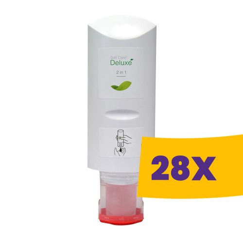 Soft Care Deluxe 2in1 Környezetbarát, kondicionáló sampon, balzsam és tusfürdő 300ml (Karton - 28 db)