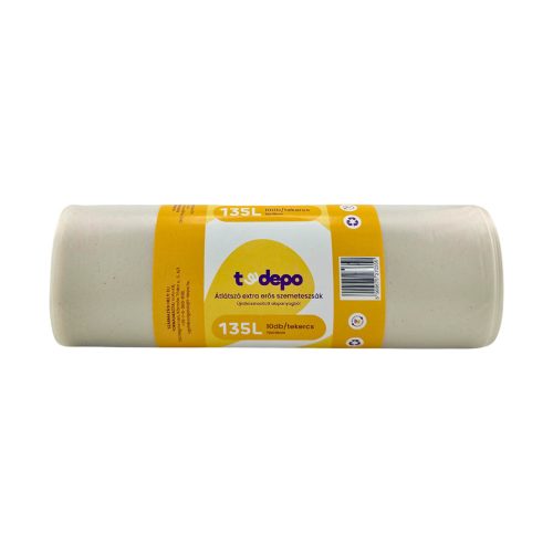 T-Depo átlátszó szemeteszsák 135L - 70*110cm extra erős 10db/tek