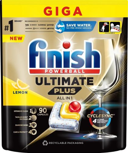 Finish Ultimate Plus All in 1 mosogatógép tabletta Giga 90 db-os