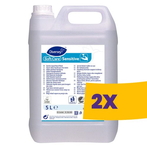 Soft Care Wash H2 Öko-címkés, kíméletes folyékony kézmosó 5L (Karton - 2 db)