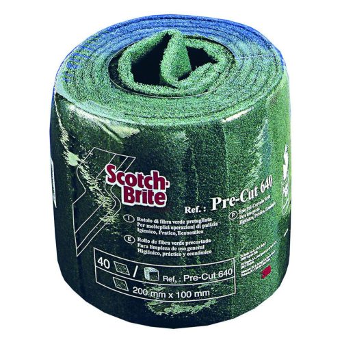 3M Scotch-Brite Pre-Cut Pads 640 1x40db - 20 x 10 cm - 40 részre osztott dörzsi tekercs, 20x400cm