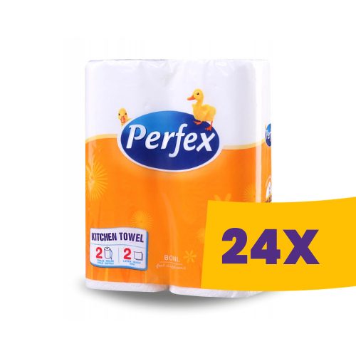 Perfex konyhai törlőpapír 2 tekercses fehér 2 rétegű (Karton - 24 csg)