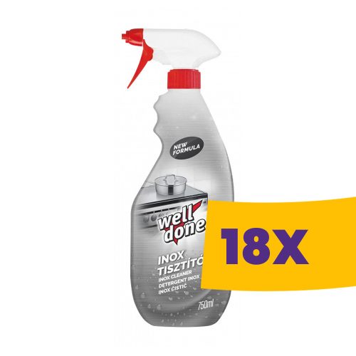 Well Done inox fémtisztító 750ml (Karton - 18db)