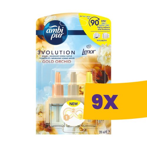 Ambi Pur 3volution utántöltő Gold Orchid 20ml (Karton - 9 db)