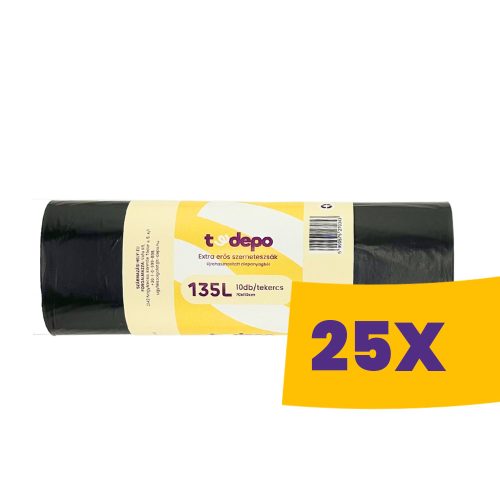 T-Depo szemeteszsák 135L - 70*110cm extra erős 10db/tek (Karton - 25 tek)