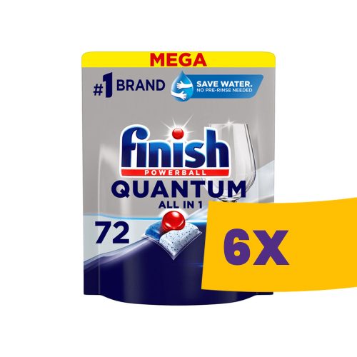 Finish Quantum All in 1 mosogatógép tabletta Mega 72db-os (Karton - 5 csomag)