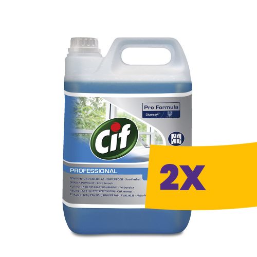 Cif Pro Formula Glass & Multi Surface Ablak- és felülettisztítószer 5L (Karton - 2 db)