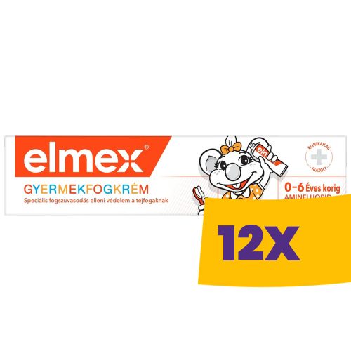 Elmex Kids gyerek fogkrém 0-6 éves korig 50ml (Karton - 12 db)