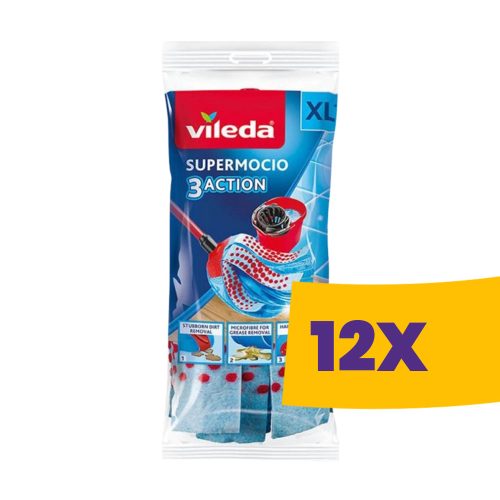 Vileda SuperMocio gyorsfelmosó fej (pattintós) (Karton - 12 db)