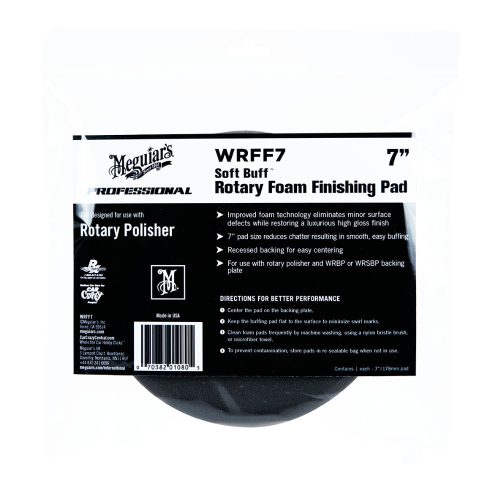 Meguiar's Soft Buff Rotary Foam Finishing Disc 7" befejező és viaszoló polírozó korong 175 mm