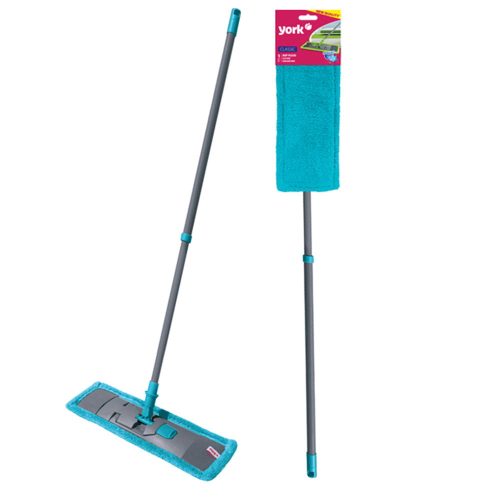 Lapos felmosó mop és 120cm-es teleszkópos nyél CLASSIC - YORK - CLEAN HOUSE