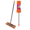 Mikroszálas lapos MOP hosszú szálakkal és 120cm-es teleszkópos nyéllel SALSA - YORK - CLEAN HOUSE